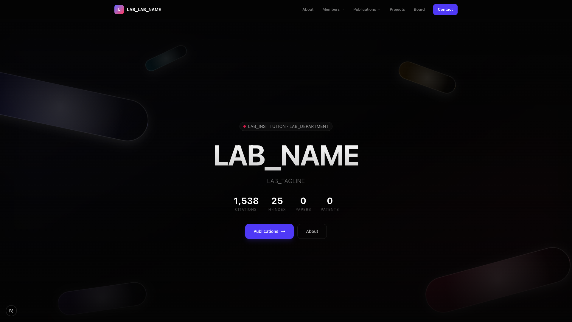 Geometric 템플릿 미리보기